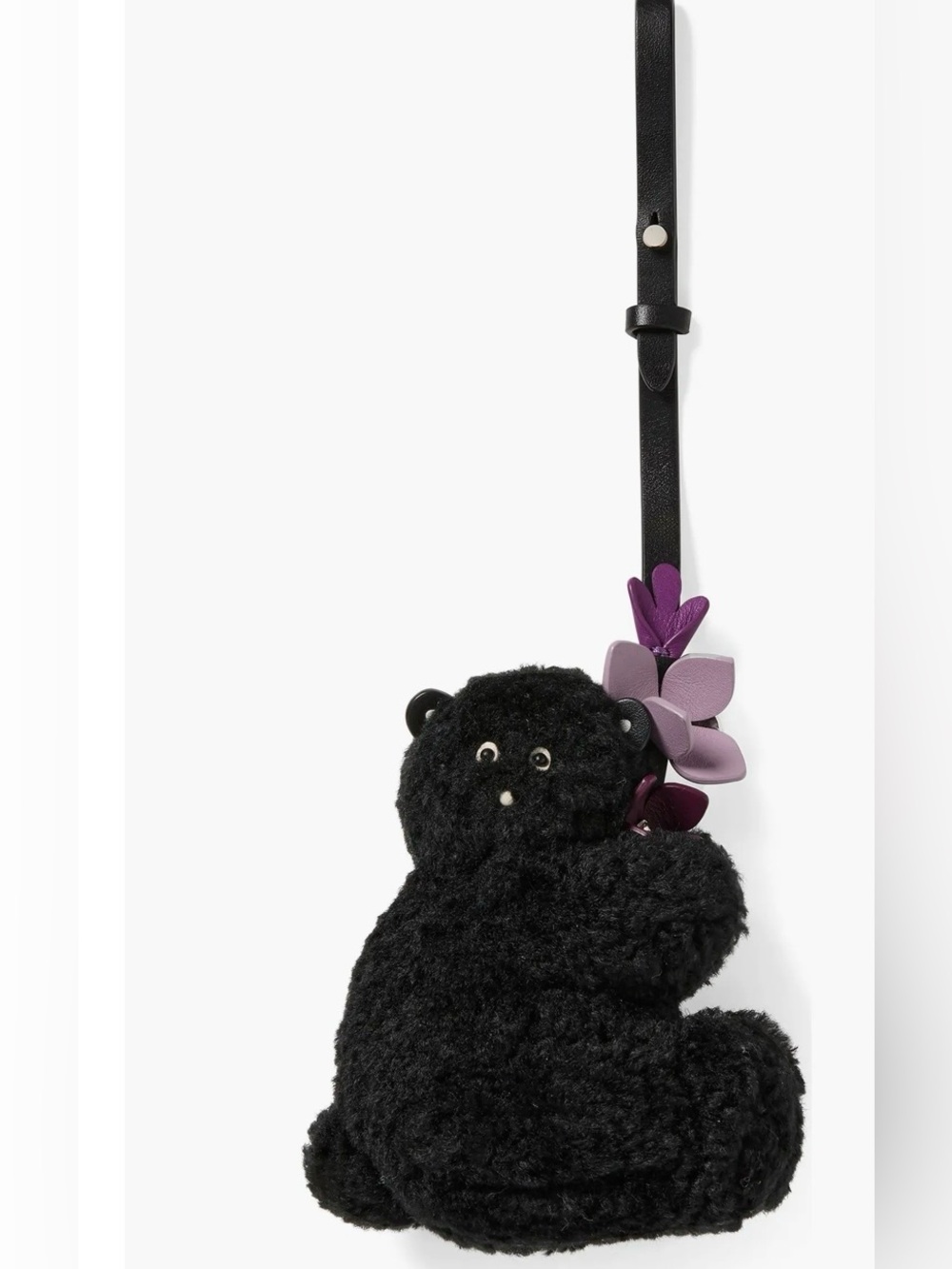 kate spade critters faux shearling penelope bear bag charm / NWT RETAIL $98